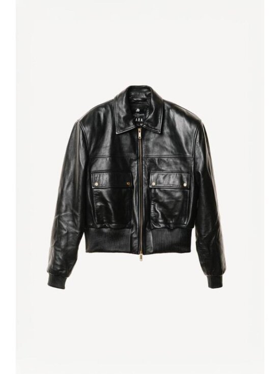Zara Jackets & Blazers - ZARA CROPPED FIT NAPPA LEATHER JACKET WILLY CHAVARRIA X ZARA